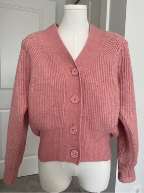 Topshop Pink Knit Cardigan – Size S (US 4–6)